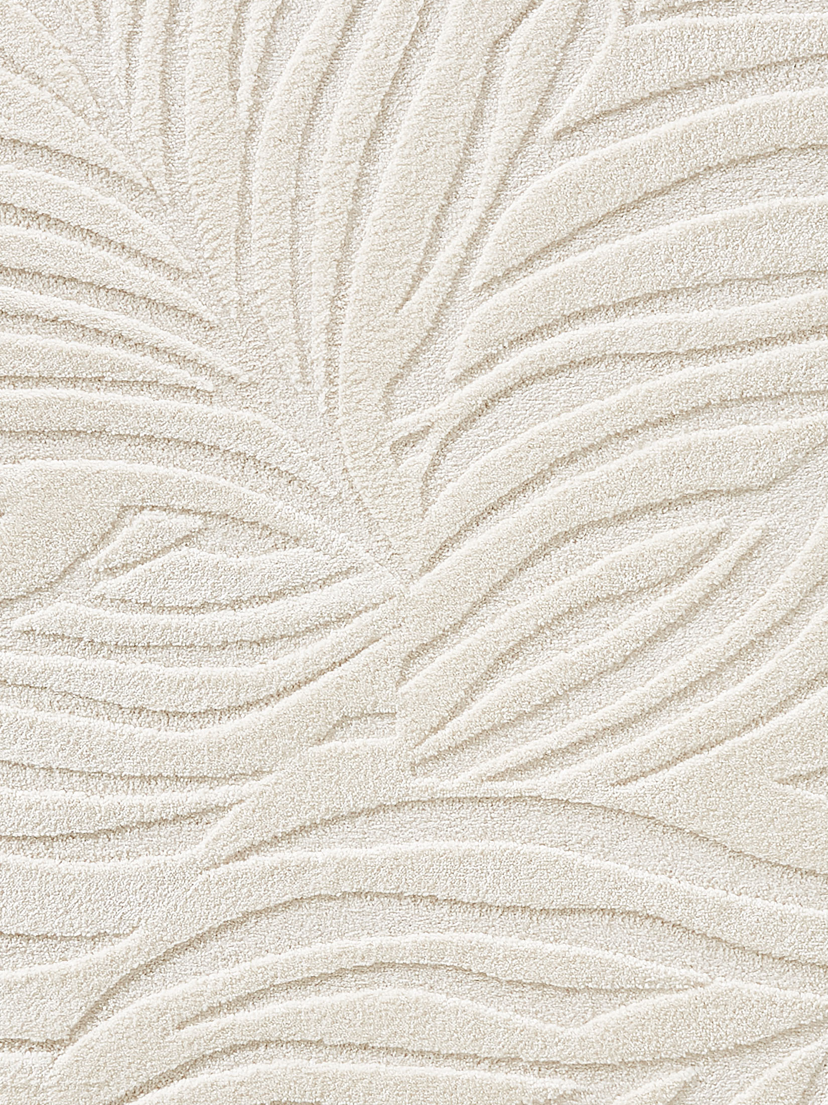 Pianta Moderner Teppich, Ivory