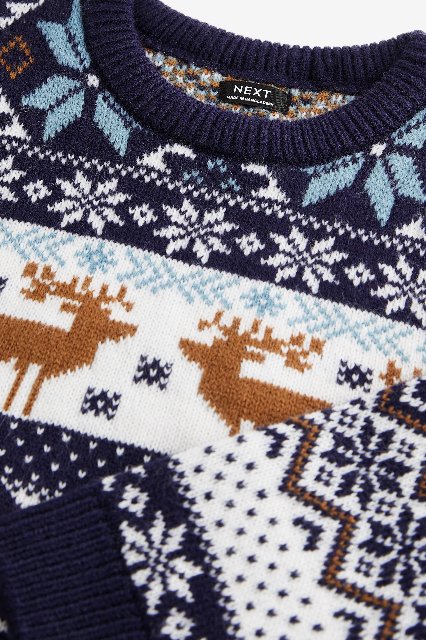 Next Rundhalspullover Weihnachtlicher Strickpullover (1-tlg)
