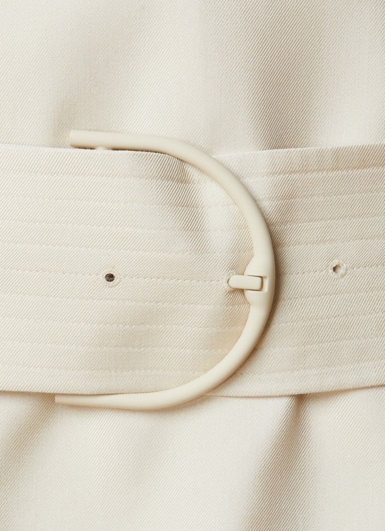 Burberry Double-breasted trench coat in silk blend with belt