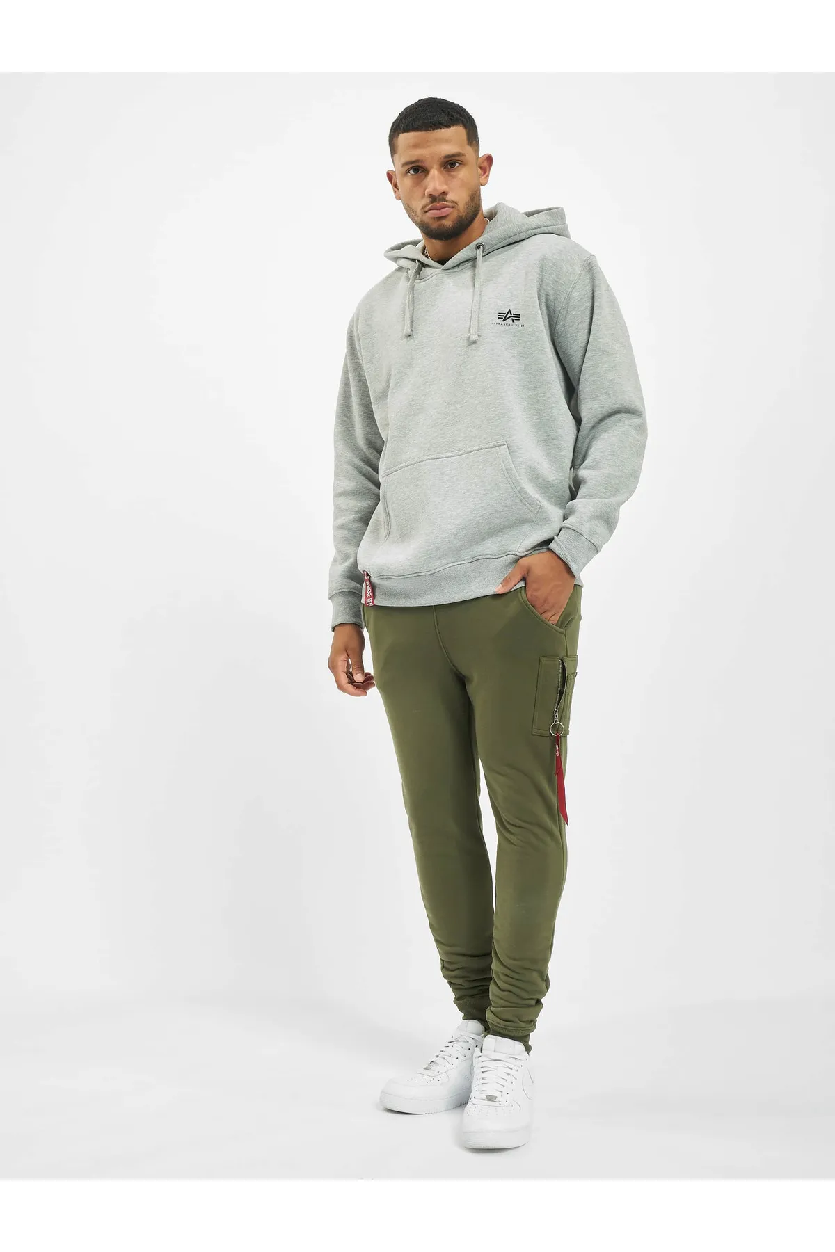 Alpha Industries  Herren Alpha Industries Basic Klein Logo Hoody