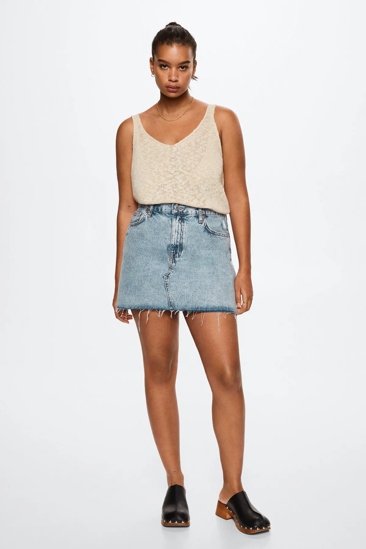 MANGO  27049054 Röcke und Shorts Hellblau