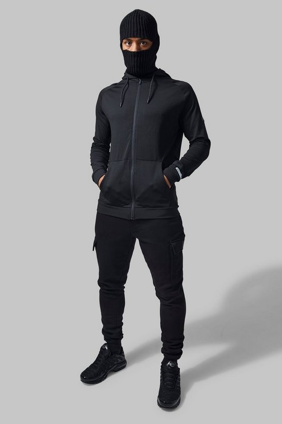 Man Active Performance Hoodie mit Reißverschluss