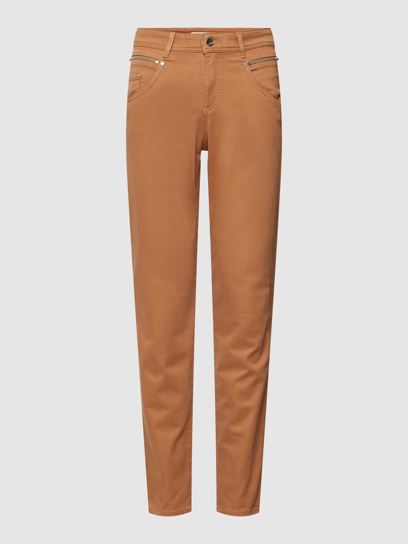 Jeans im 5-Pocket-Design Modell 'Shakira' in cognac