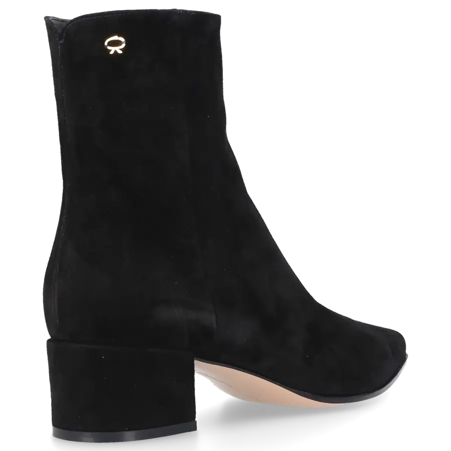 Gianvito Rossi - Klassische Stiefeletten LYELL 45 Veloursleder - schwarz