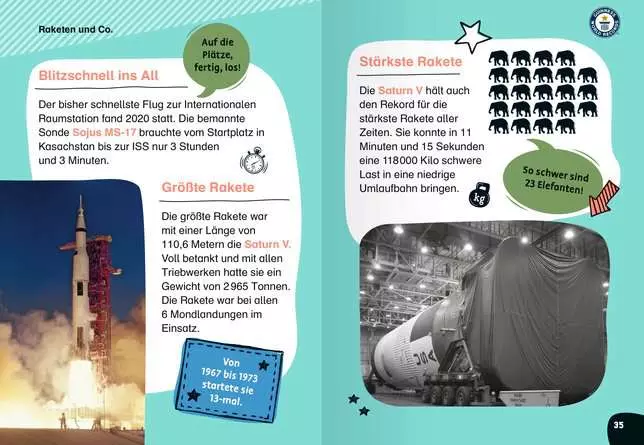 Guinness World Records für Erstleser - Weltraum