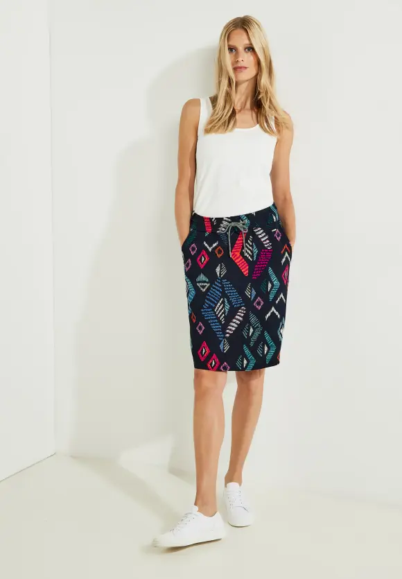 CECIL Rock mit Multicolorprint