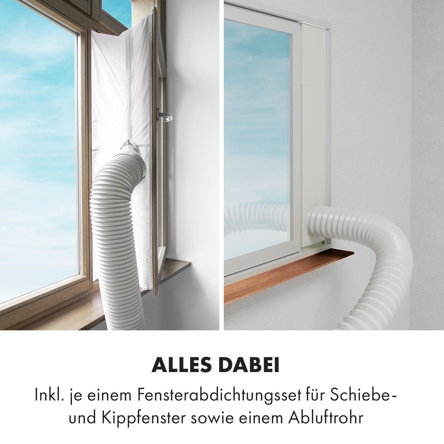 Klarstein Klimagerät Metrobreeze Rom, Klimagerät mobil Air Conditioner Kühlgerät Luftkühler