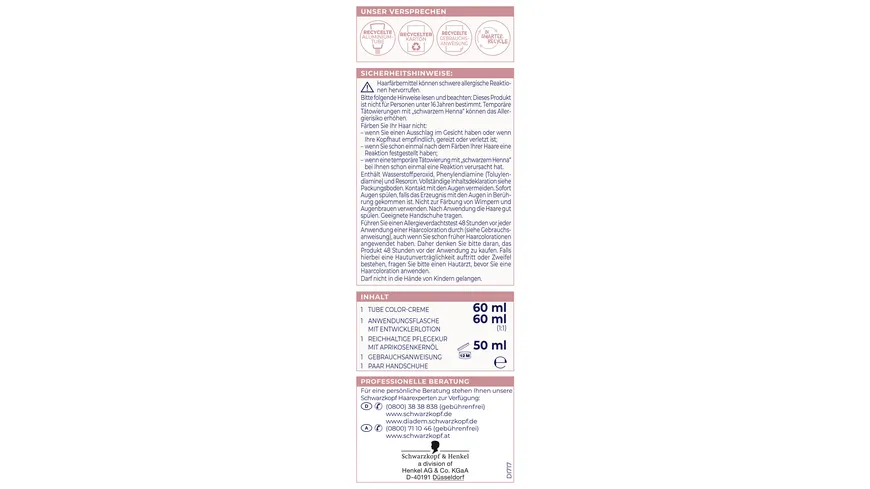 DIADEM 3in1 Pflege-Color-Creme 717 - hellbraun