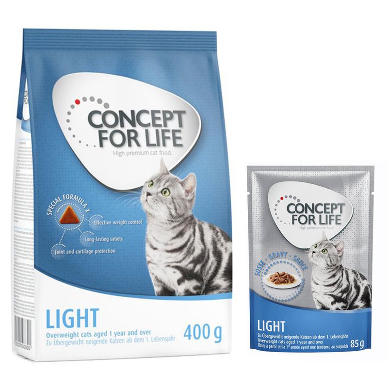 400 g Concept for Life Trockenfutter + 12 x 85 g Nassfutter in Soße zu TOP-Preisen