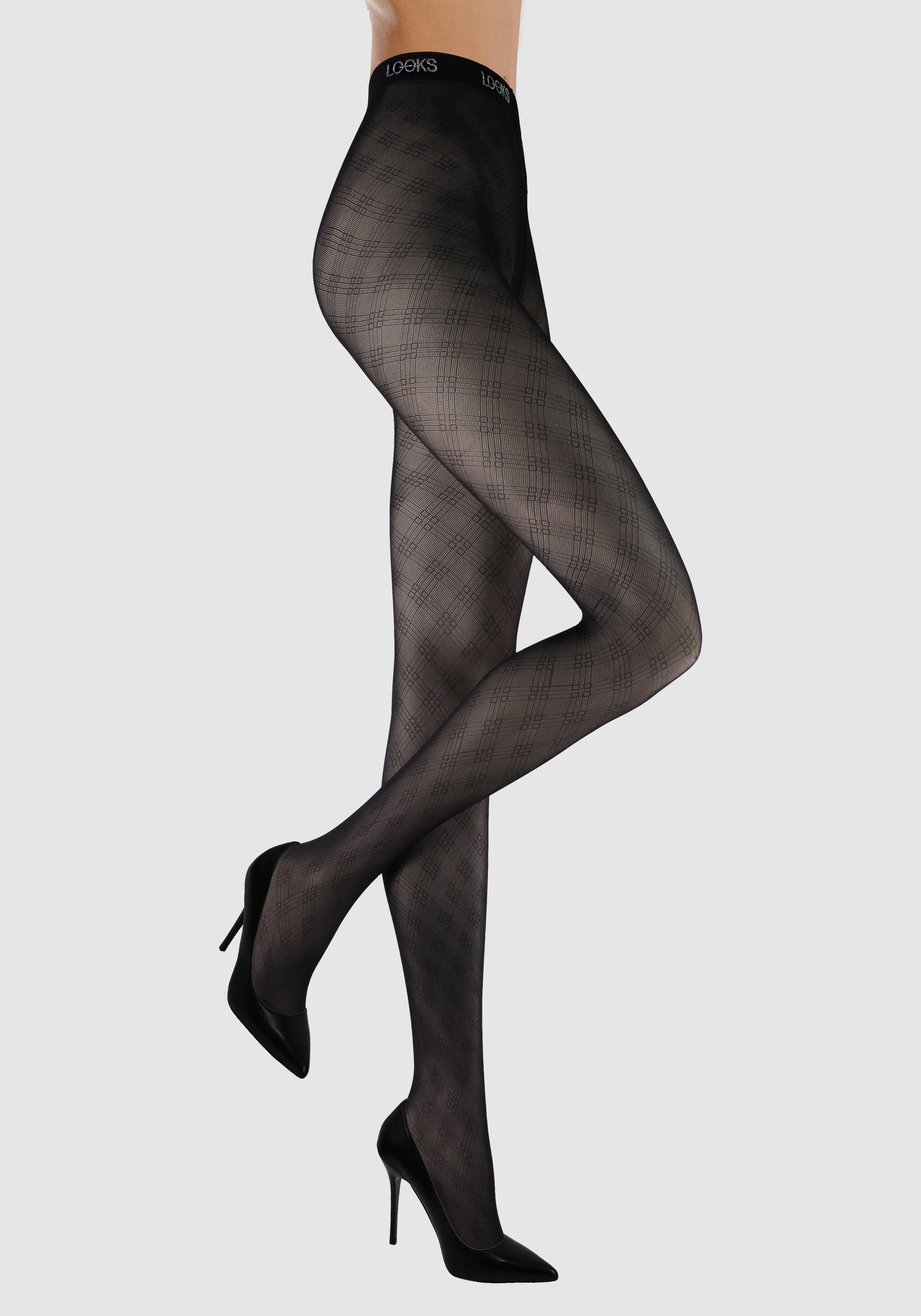 LOOKS by Wolfgang Joop Feinstrumpfhose LOOKS Diamonds (1 St) mit feinem Rautenmuster