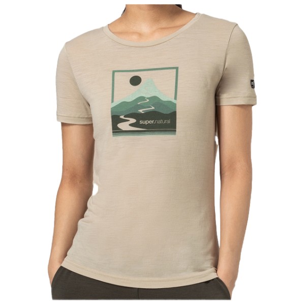 super.natural - Women's Trace Hill Tee - Merinoshirt
