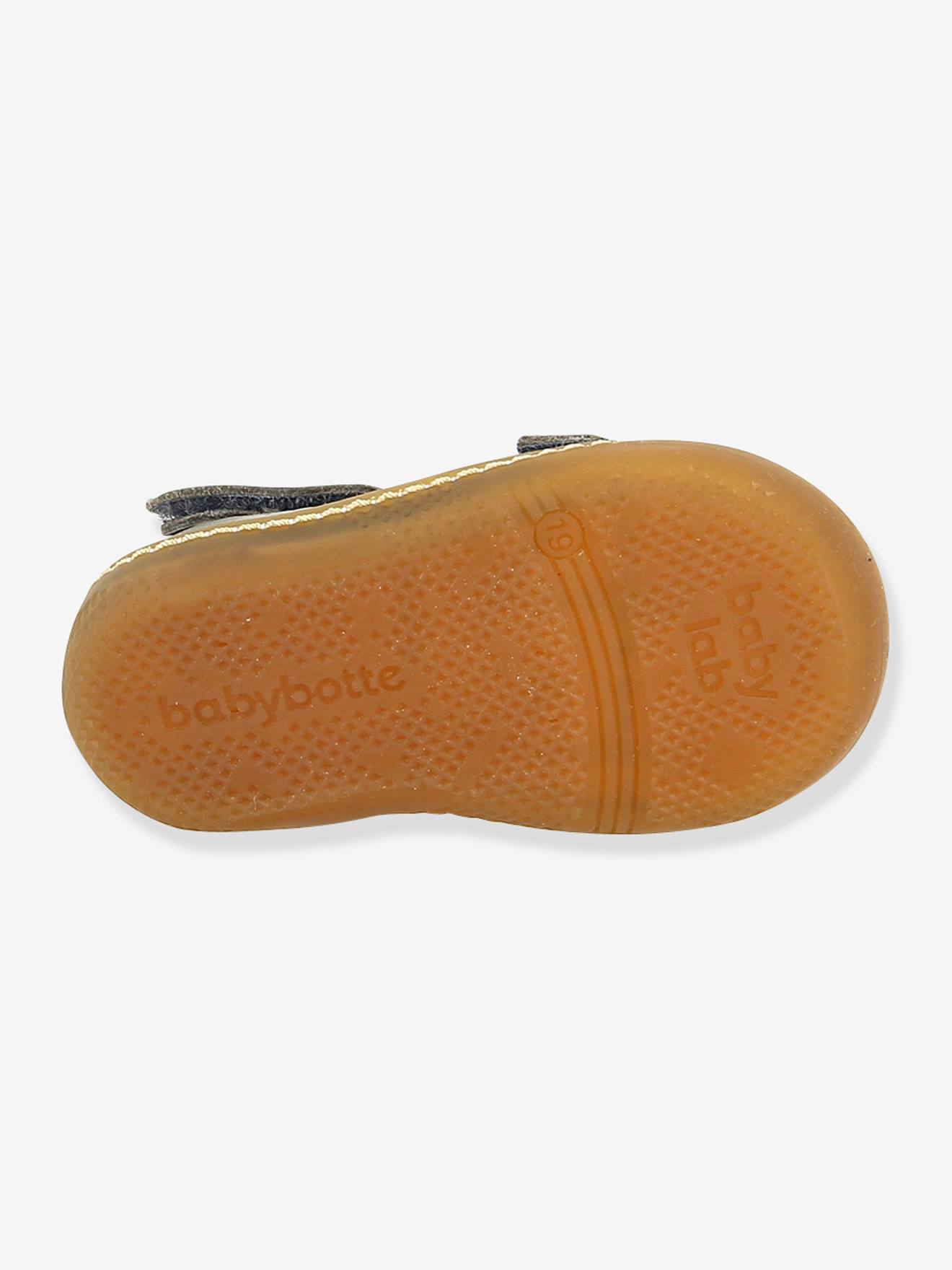Bottillons salomés cuir bébé garçon Sebastien Babybotte® gris