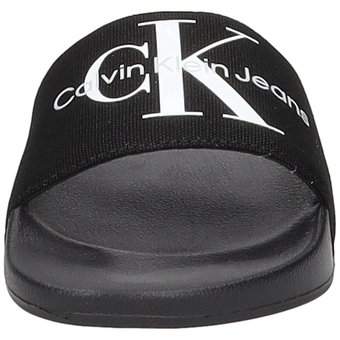 Calvin Klein Slide Monogram Co in schwarz
