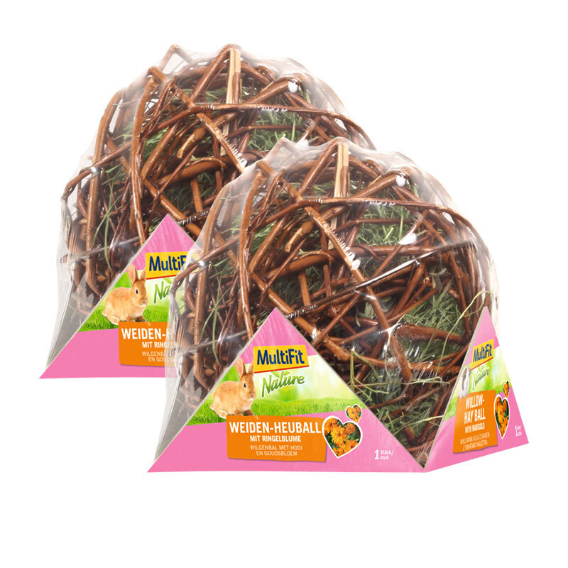 MultiFit Snacks MultiFit Weiden-Heuball mit Ringelblume 2x80 g