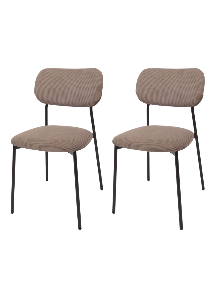 MCW 2er-Set Esszimmerstuhl O26, Taupe günstig kaufen onesize
