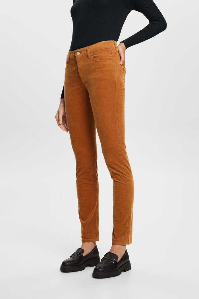 Cordhose mit schmaler Passform und mittlerer Bundhöhe