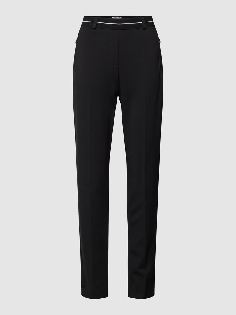 Hose mit Reißverschlusstaschen Modell 'LILLYTH' in schwarz