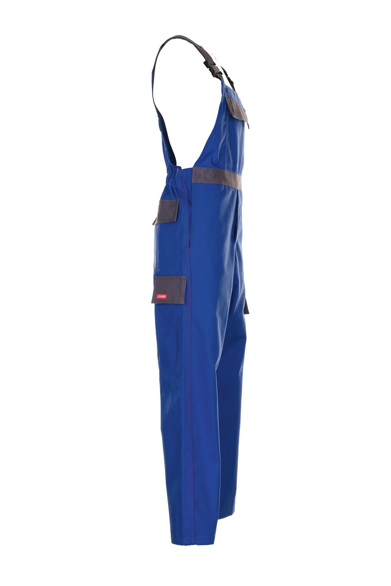 Planam Arbeitslatzhose Latzhose Major Protect kornblumenblau/grau Gr. 50 (1-tlg)