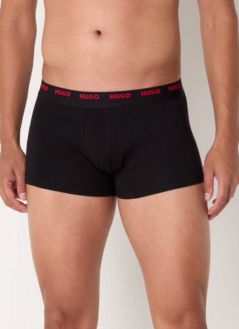 Lot de 5 boxers HUGO BOSS avec ceinture logotée