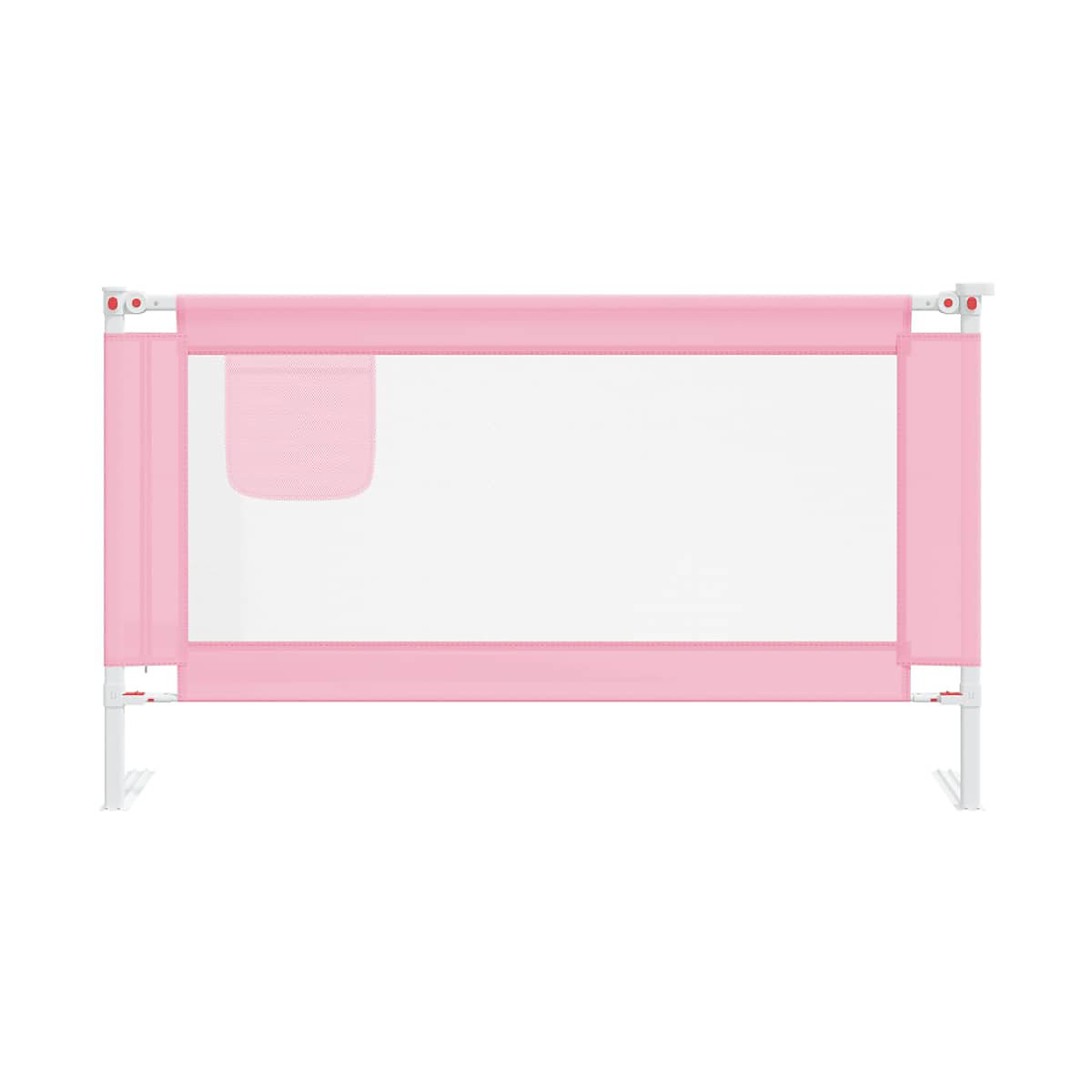 Kleinkind-Bettschutzgitter Rosa 140x25 cm Stoff