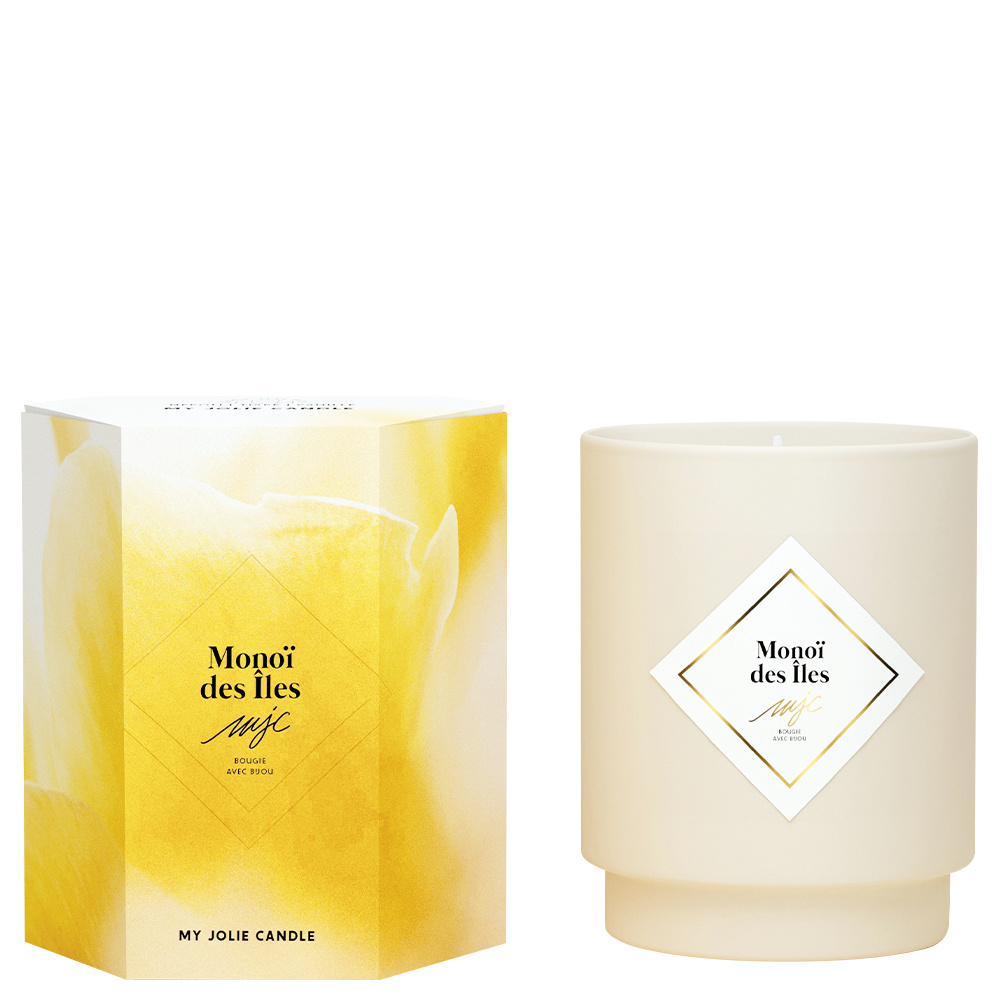 my jolie candle Bougie bracelet or monoï des îles Bougie