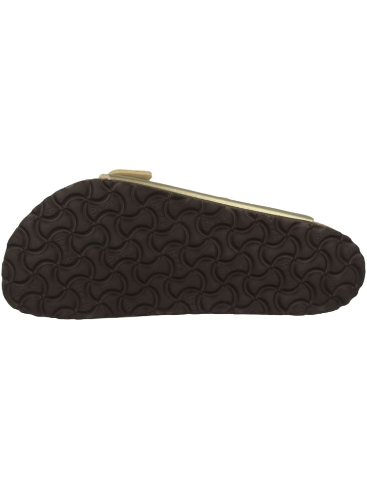Birkenstock Pantolette Arizona Birko-Flor normal in gold günstig kaufen