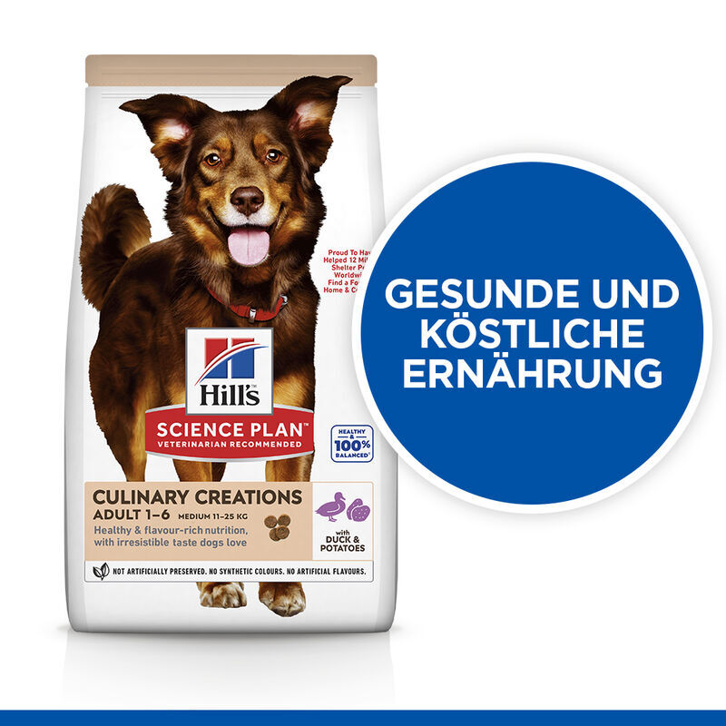 Hill's Hundetrockenfutter Hill's SCIENCE PLAN Culinary Creations Adult mit Ente und Kartoffeln 2,5 kg