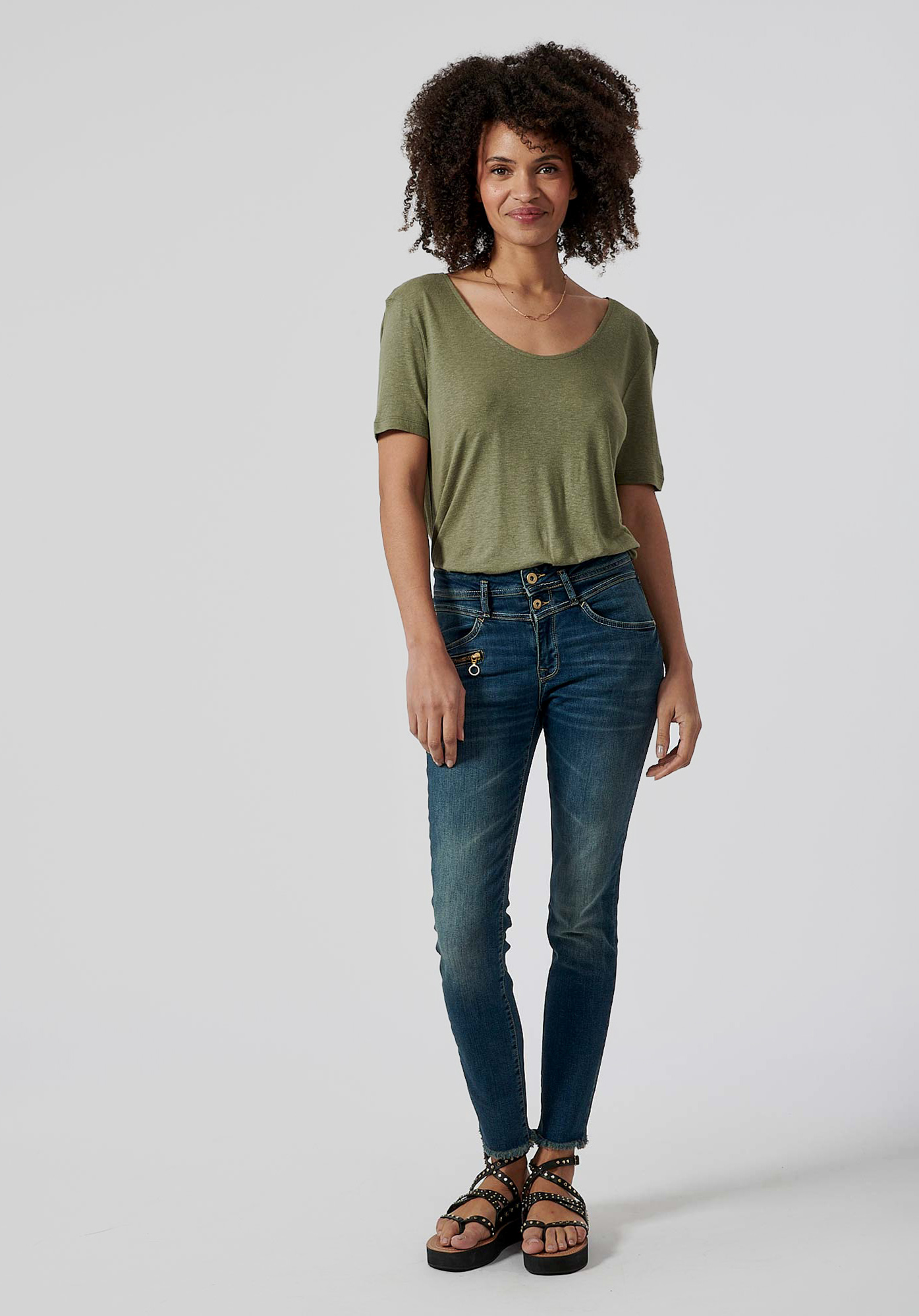 FILIP  T-shirt kaki femme
