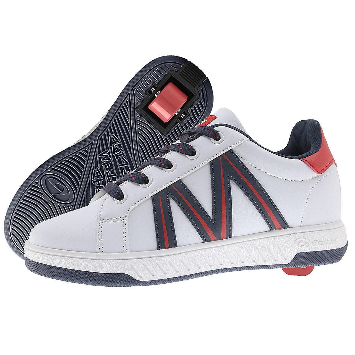Schuhe mit Rollen 