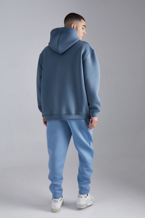 Oversize Scuba Hoodie mit Reißverschluss