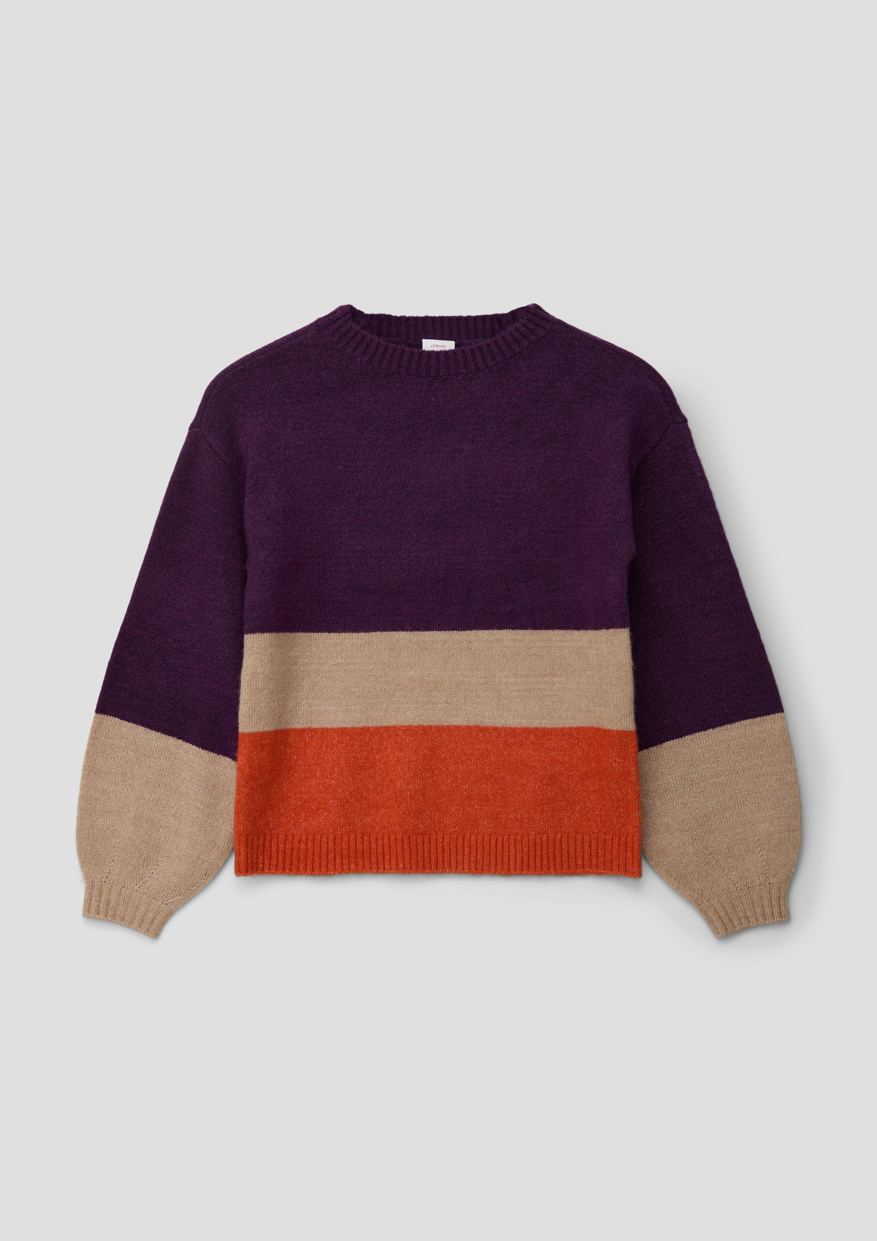 Strickpullover mit Colour Blocking  2134008-27X1