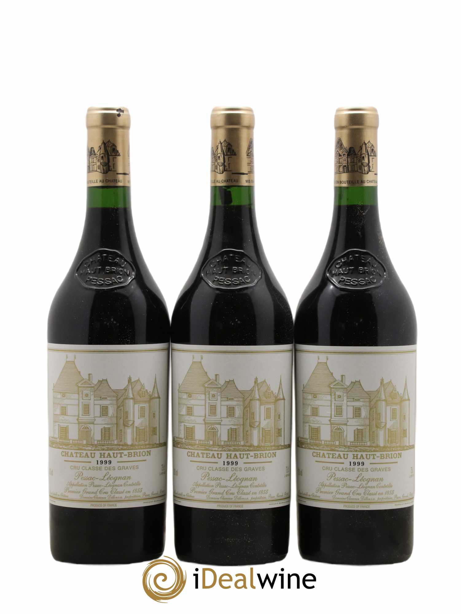 Château Haut Brion 1er Grand Cru Classé  1999 - Lot de 12 Bouteilles