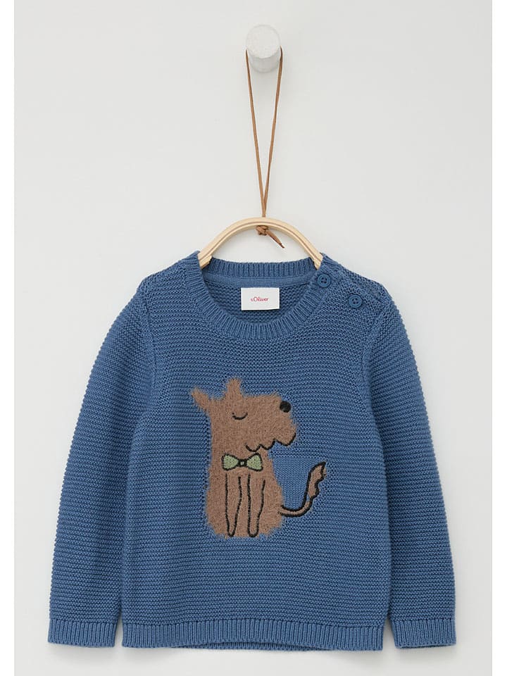 s.Oliver Pullover in Blau günstig kaufen