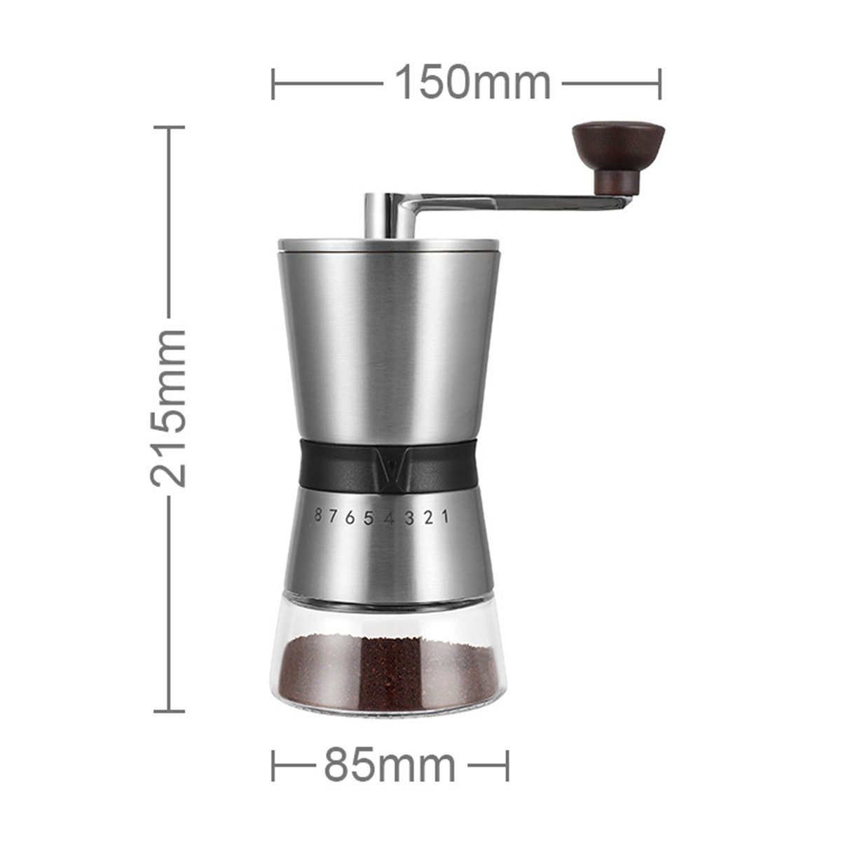 LENBEST Kaffeemühle Kaffeemühle Manuell/Hand mit Keramikmahlwerk,Espressomühle