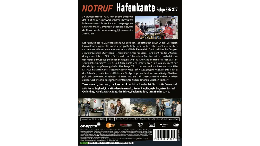 Notruf Hafenkante 29 (Folge 365-377)  [4 DVDs]