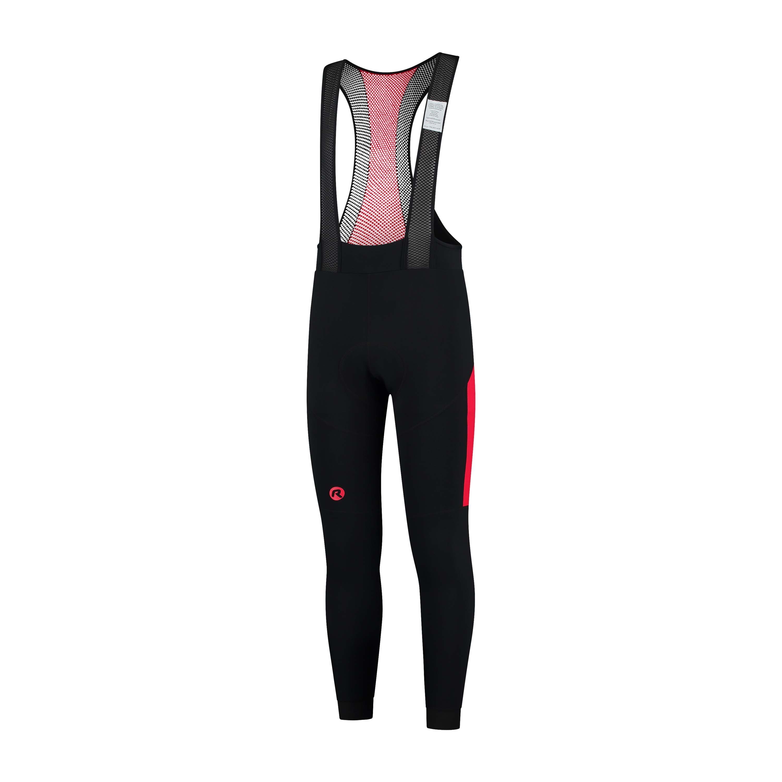 Rogelli Tyro Red Black lange Radhose mit Träger