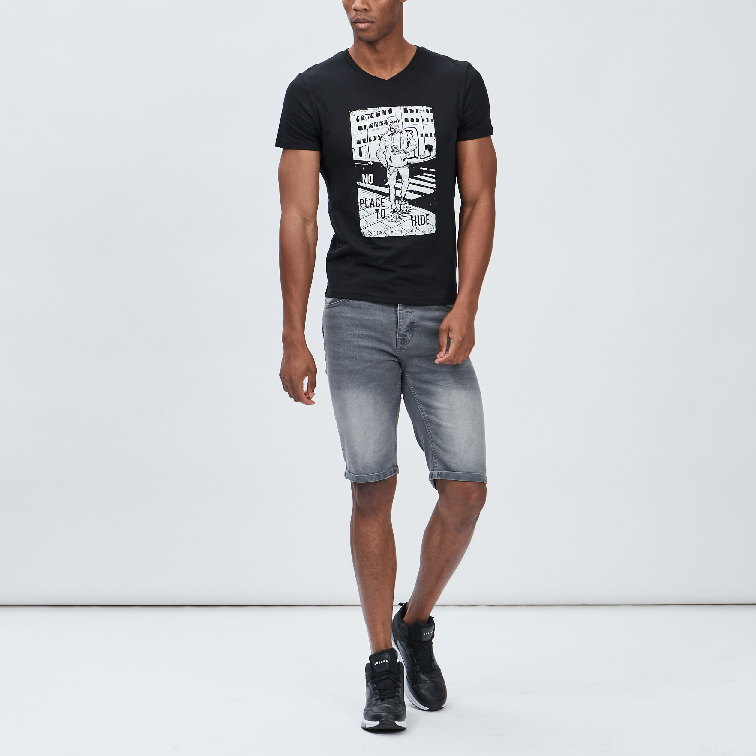 T-shirt Liberto noir homme | La Halle