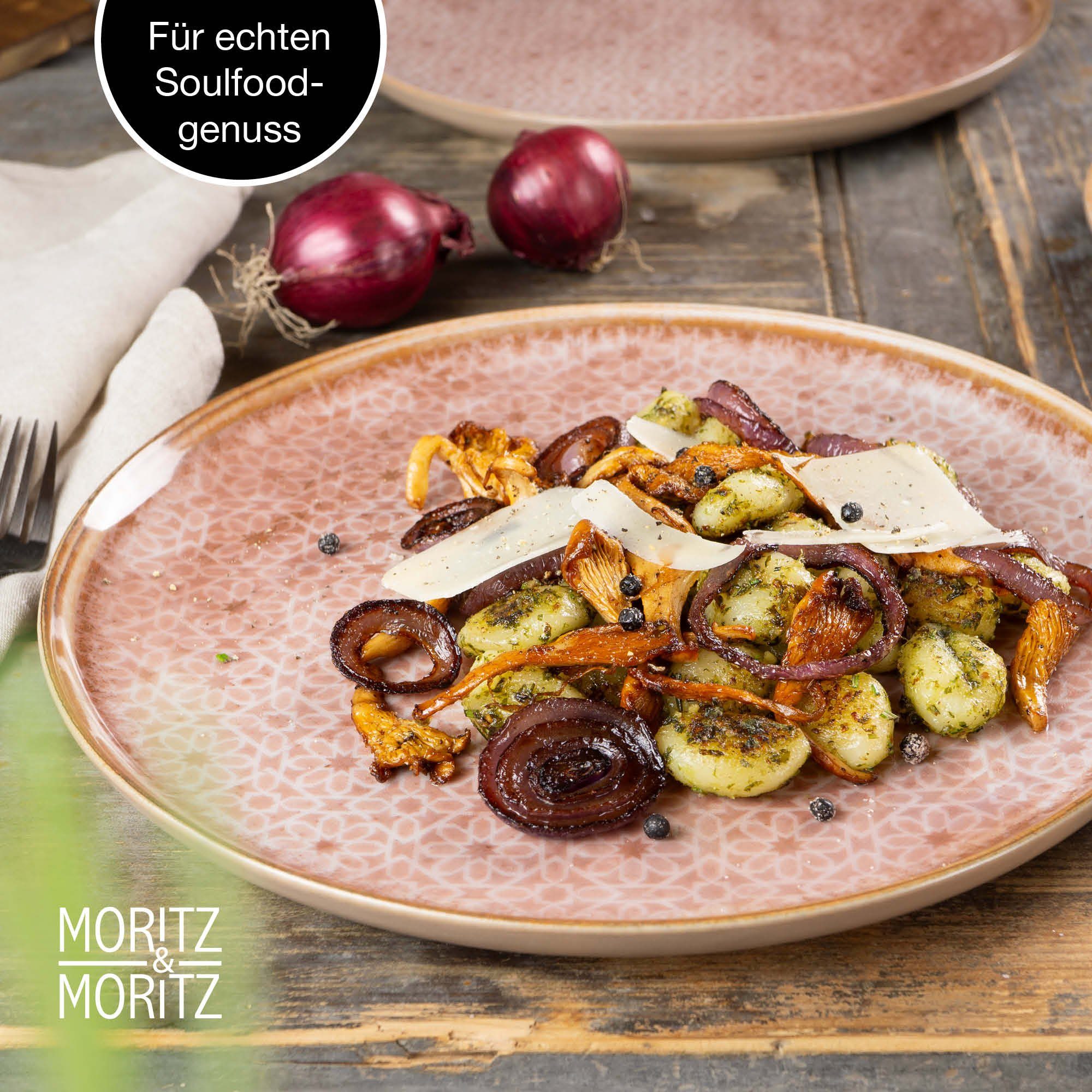 Moritz & Moritz Tafelservice TERRA Geschirrset Rosa (18-tlg), 6 Personen, Kombigeschirr für 6 Personen
