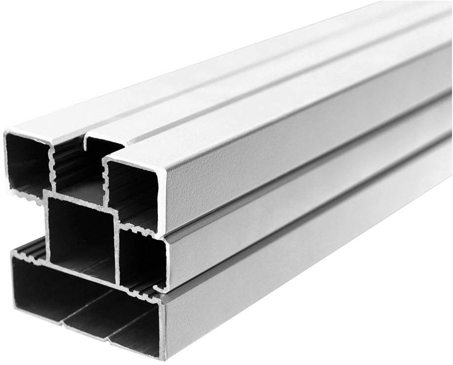 TETZNER & JENTZSCH WOLLBACH-ALU-Pfosten 68 x 68 x 2400 mm, silberfarbend