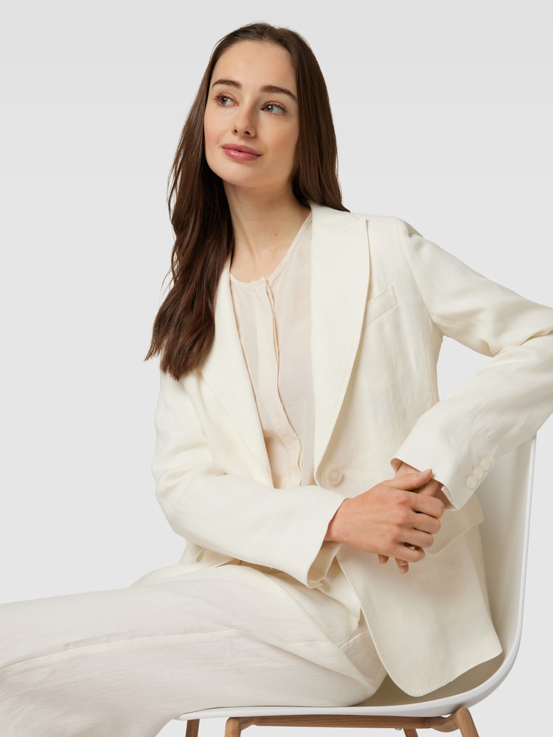 Blazer mit Reverskragen Modell 'NALUT' in weiß