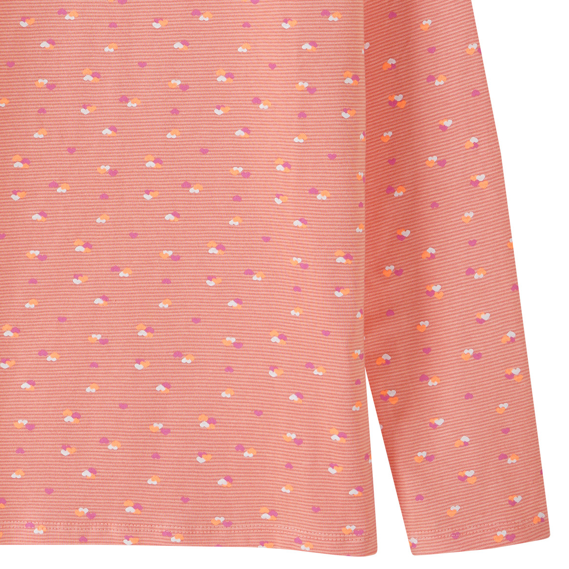 Mädchen Langarmshirt mit Herzchen-Print