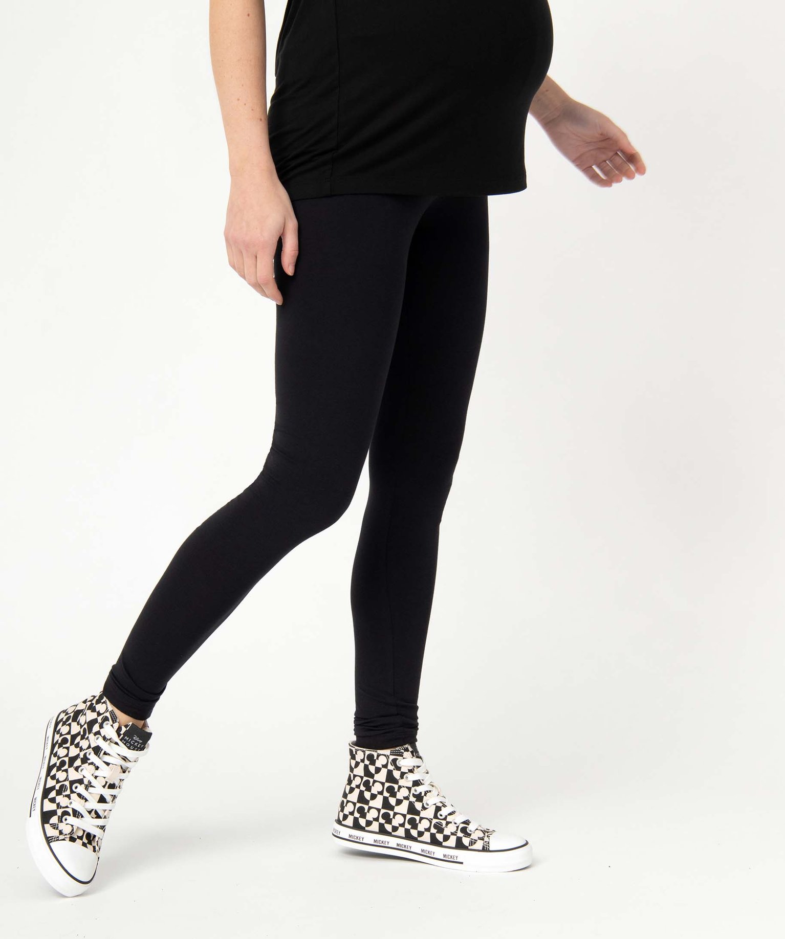 Legging de grossesse long uni noir | GEMO