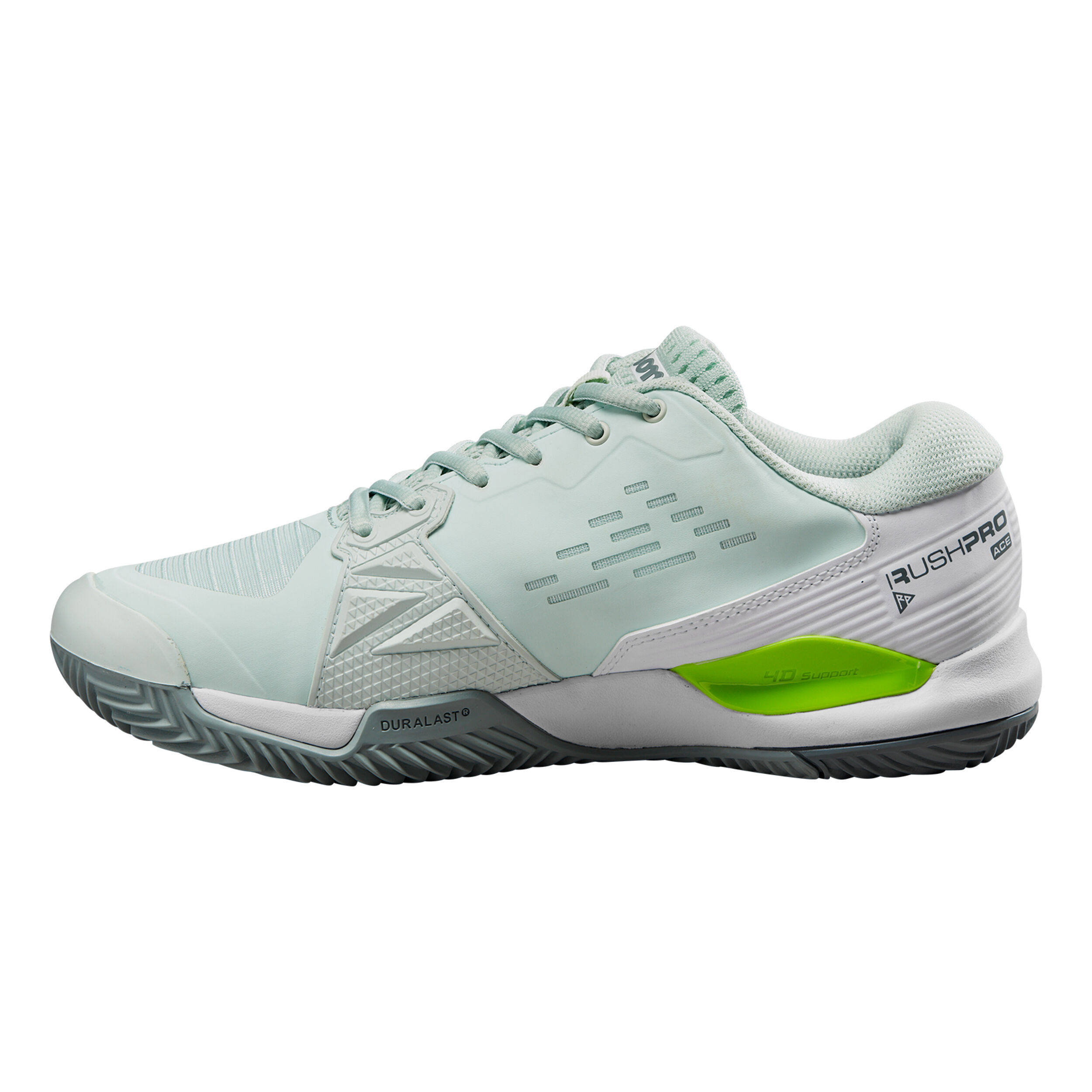 Rush Pro ACE CLY Sandplatzschuh Damen - Mint, Weiß