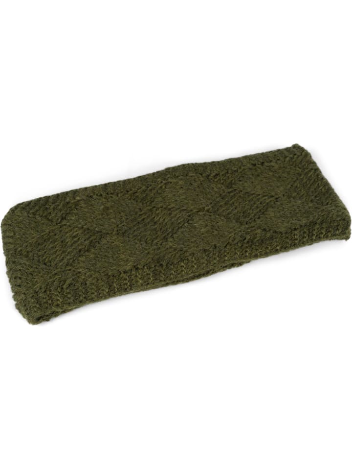 styleBREAKER Strick Stirnband in Oliv günstig kaufen onesize