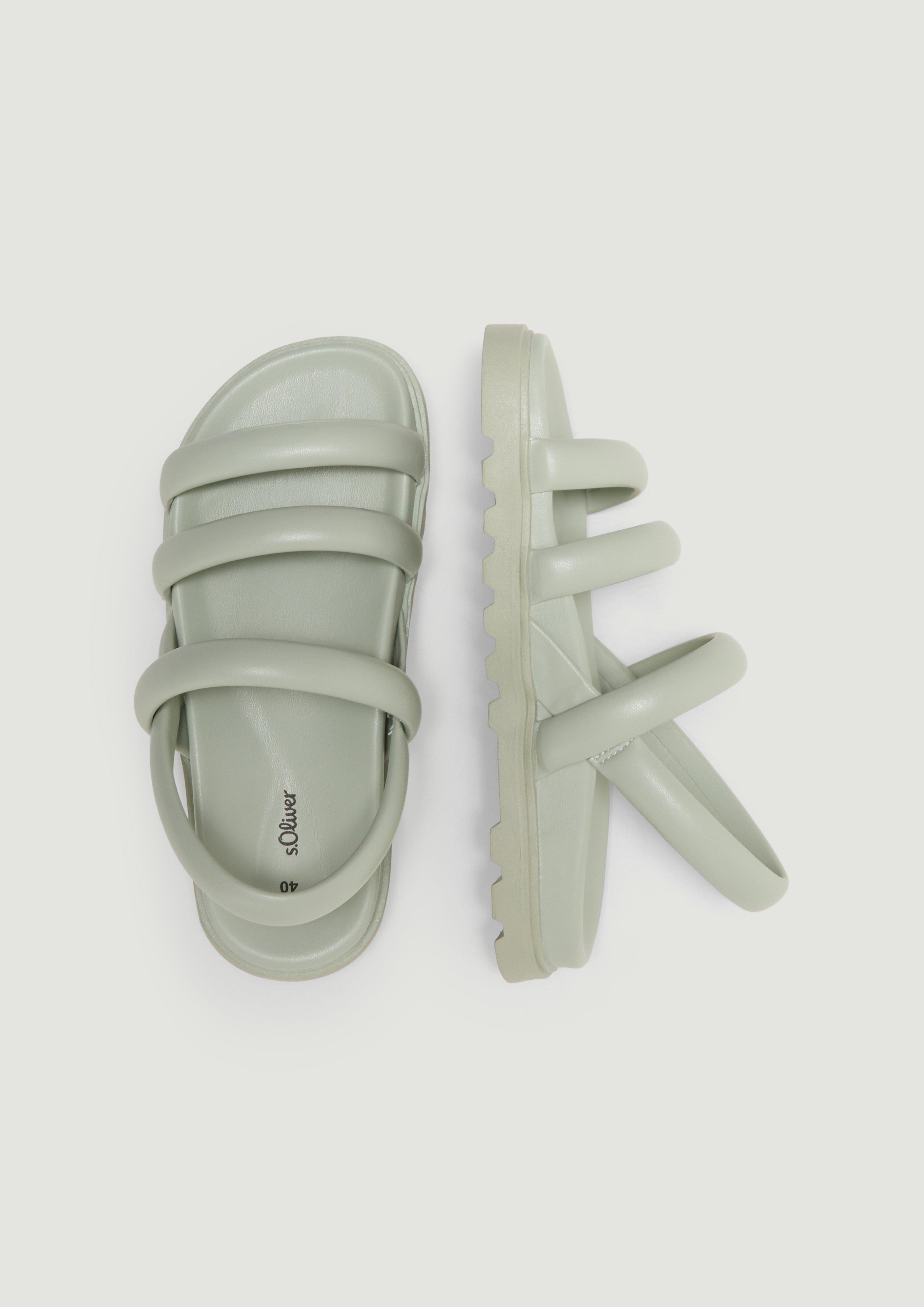 Sandalen in Glattleder-Optik  6007738-728