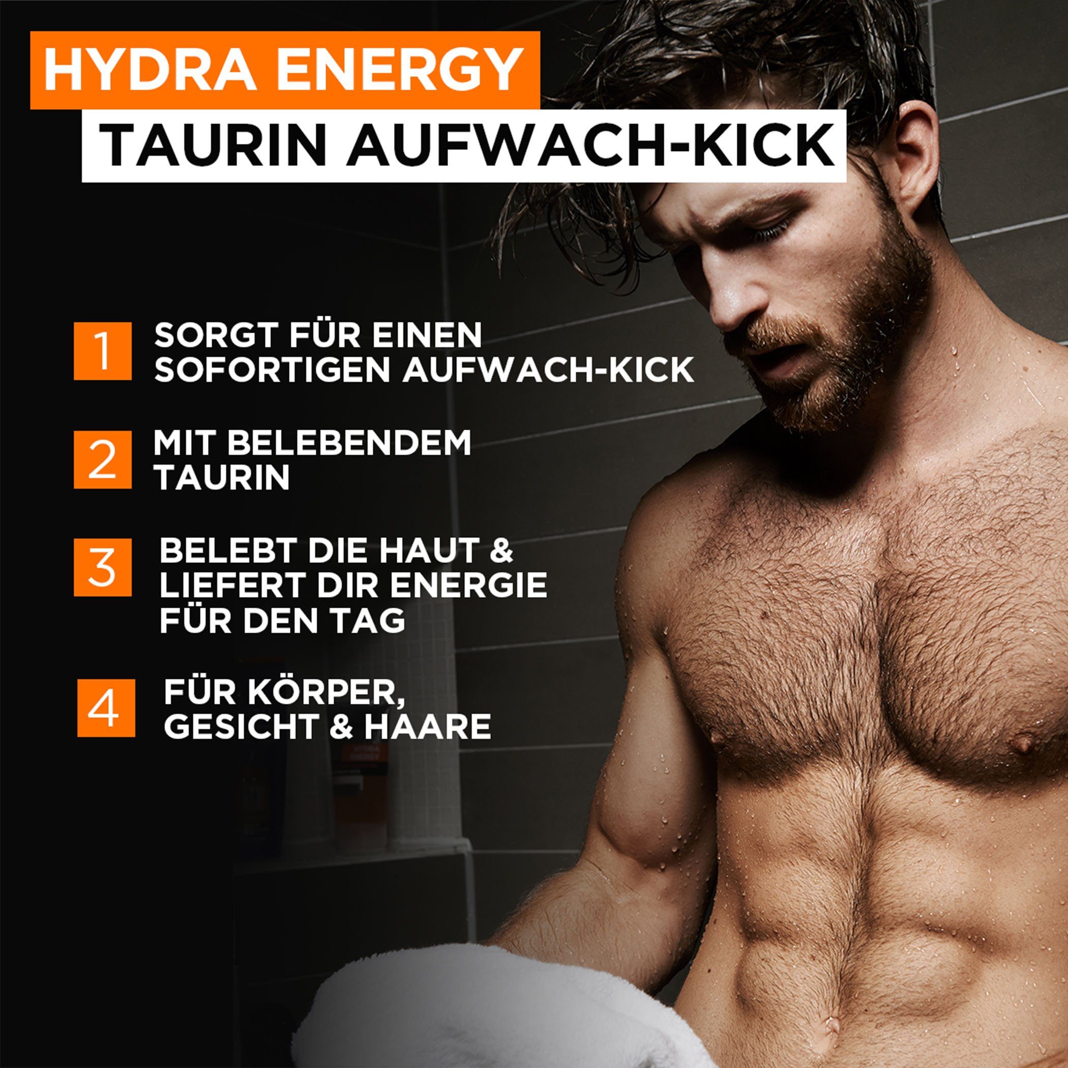 L'ORÉAL PARIS MEN EXPERT Duschgel Hydra Energy Taurin, 6-tlg.
