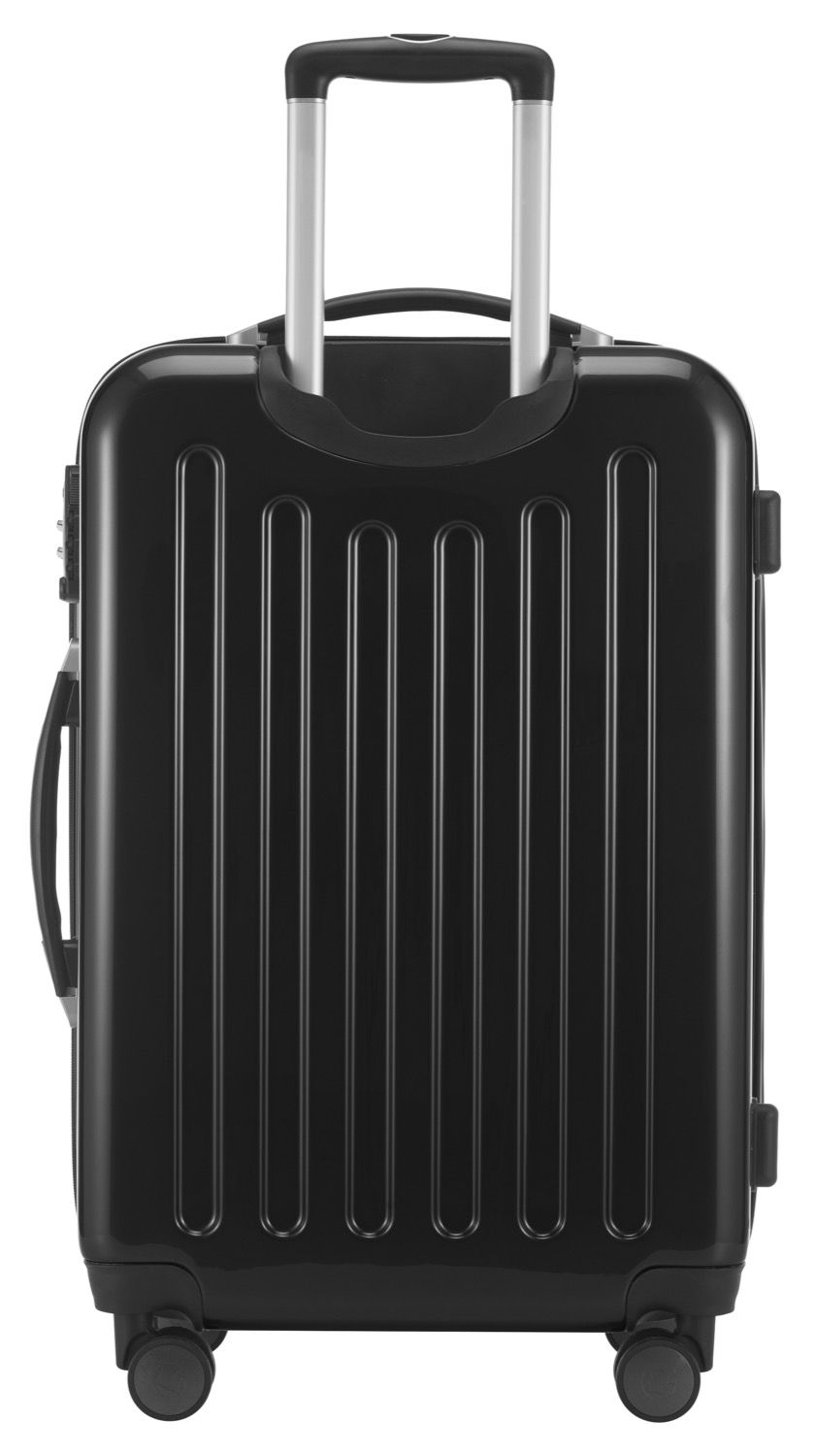 Alex - suitcase hard shell dark blue glossy, TSA, 65 cm, 74 liters