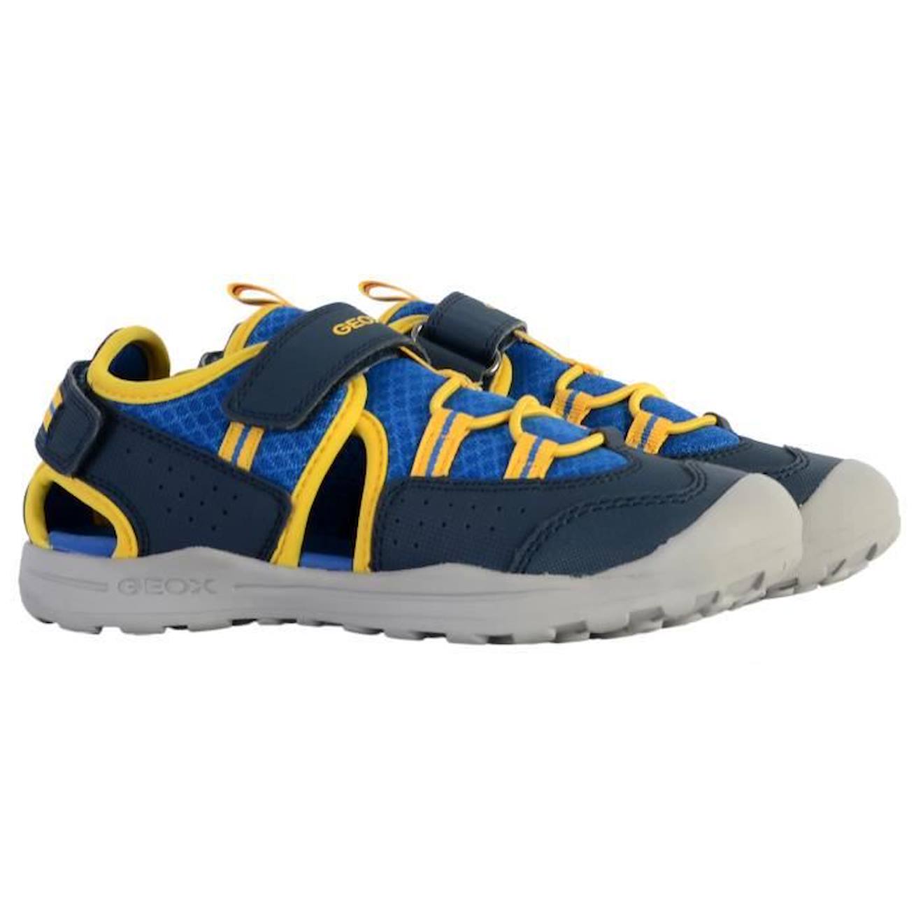 Sandales Geox à scratch enfant Geox Vaniett Bleu/Jaune bleu