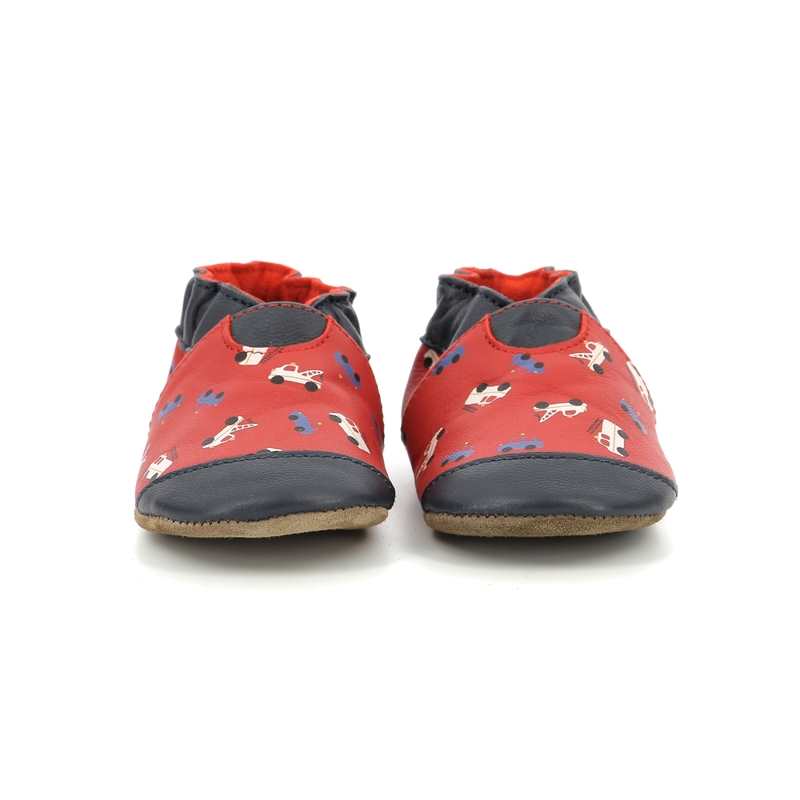 Chaussons cuir tannage vegetal Super Cars