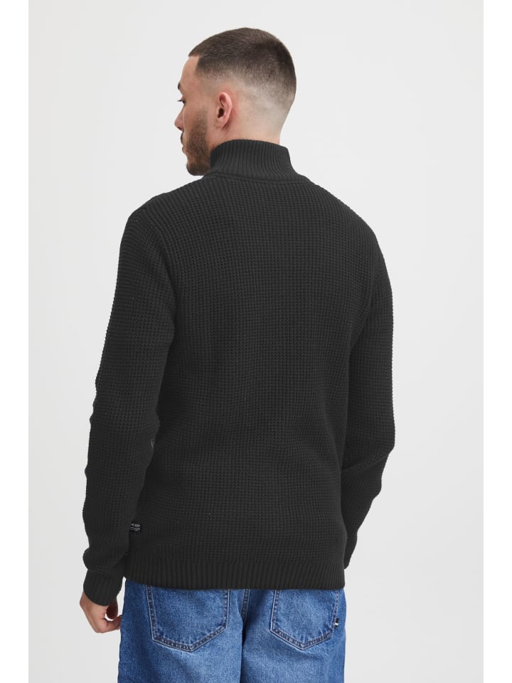 11 Project Strickjacke PRKimmo 21301063-ME  Lässige Strickjacke mit Perlfang in Schwarz günstig kaufen
